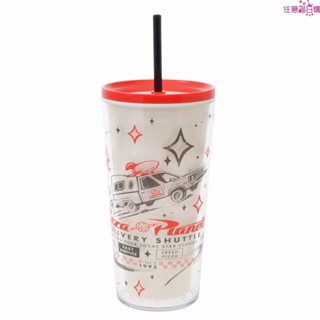 【日本空運預購】日本迪士尼 玩具總動員 皮克斯 水杯 杯子 飲料杯 隨行杯 隨身杯 吸管水杯 PIZZA PLANET