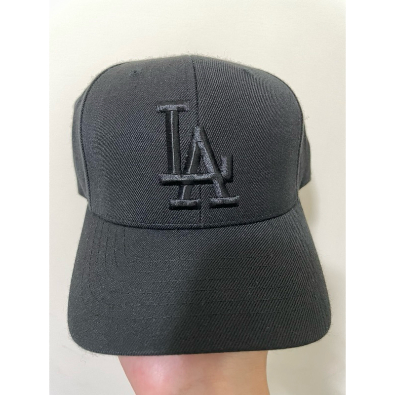 MLB KOREA 洛杉磯道奇隊 LA 老帽 棒球帽 可調式 全黑 大谷翔平 美國職棒大聯盟