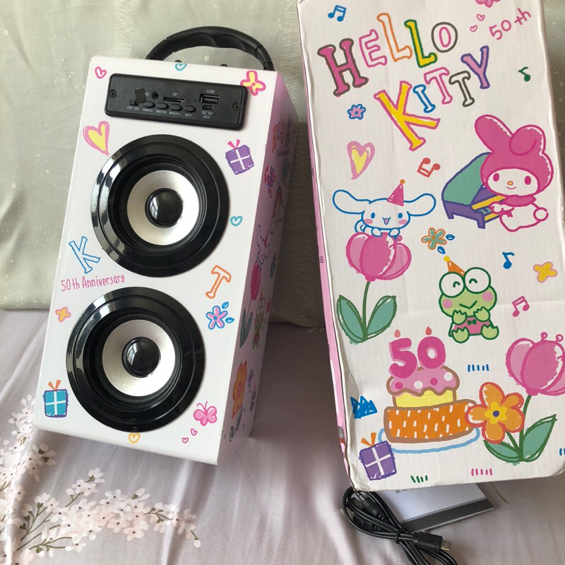 三麗鷗 正版 授權 凱蒂 貓 kitty KT 家族 50 週年 周年 雙層 喇叭 藍芽 無線 音響 音箱