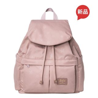 Zoila 小清新束口後背包M 柔霧粉星空 時尚媽媽包 防潑水後背包 多隔層後背包 大容量後背包 輕量減壓後背包