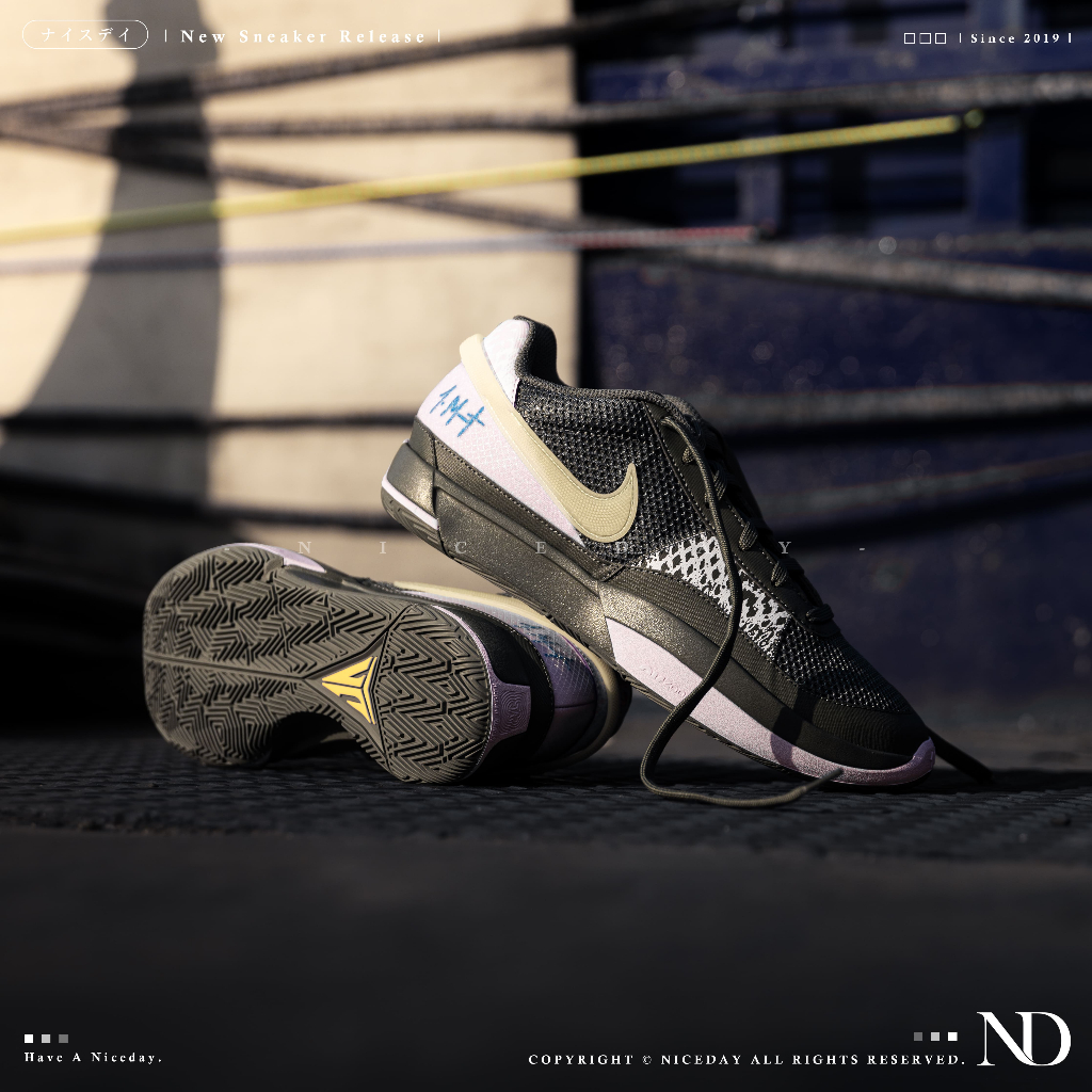 NICEDAY 現貨 Nike Ja Morant 1 Personal Touch 黑紫 鴛鴦 籃球鞋 男款 FV12