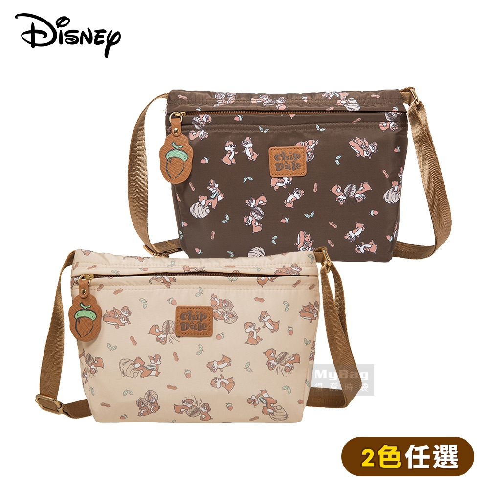 Disney 迪士尼 側背包 奇奇蒂蒂 淘氣松果 隨身側背包 花栗鼠 單肩包 斜背包 PTD23-D9-41 得意時袋