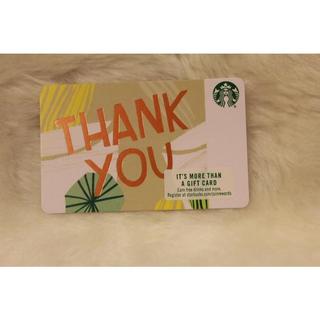 美國 2018 紙卡 THANK YOU 綠 星巴克 STARBUCKS 隨行卡 儲值卡 星巴克卡 收藏