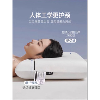 奧雷💠臺灣現貨 零壓力慢回彈護頸記憶枕 記憶枕 透氣舒壓 防蟎抗菌 超彈力 高品質 透氣舒壓 枕頭