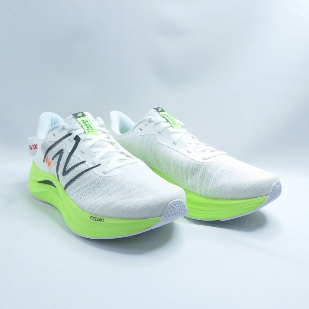 New Balance MFCPRCA4 FuelCell Propel v4 男慢跑鞋 2E楦 白x檸檬