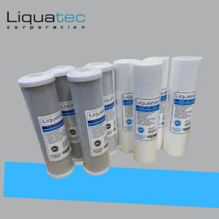 美國LIQUATEC 一年份濾心 NSF認證 8支組 PP濾心*4支 活性碳CTO*4【2025年6月最新到貨】