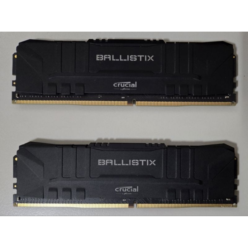 美光 Micron Crucial Ballistix DDR4 3600 16G/8G*2 黑色 桌上型電腦記憶體