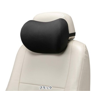 權世界 汽車用品 日本BONFORM人體工學車用低反發記憶棉紓壓頭枕 超柔軟透氣舒適 頸靠墊 B5606-15BK