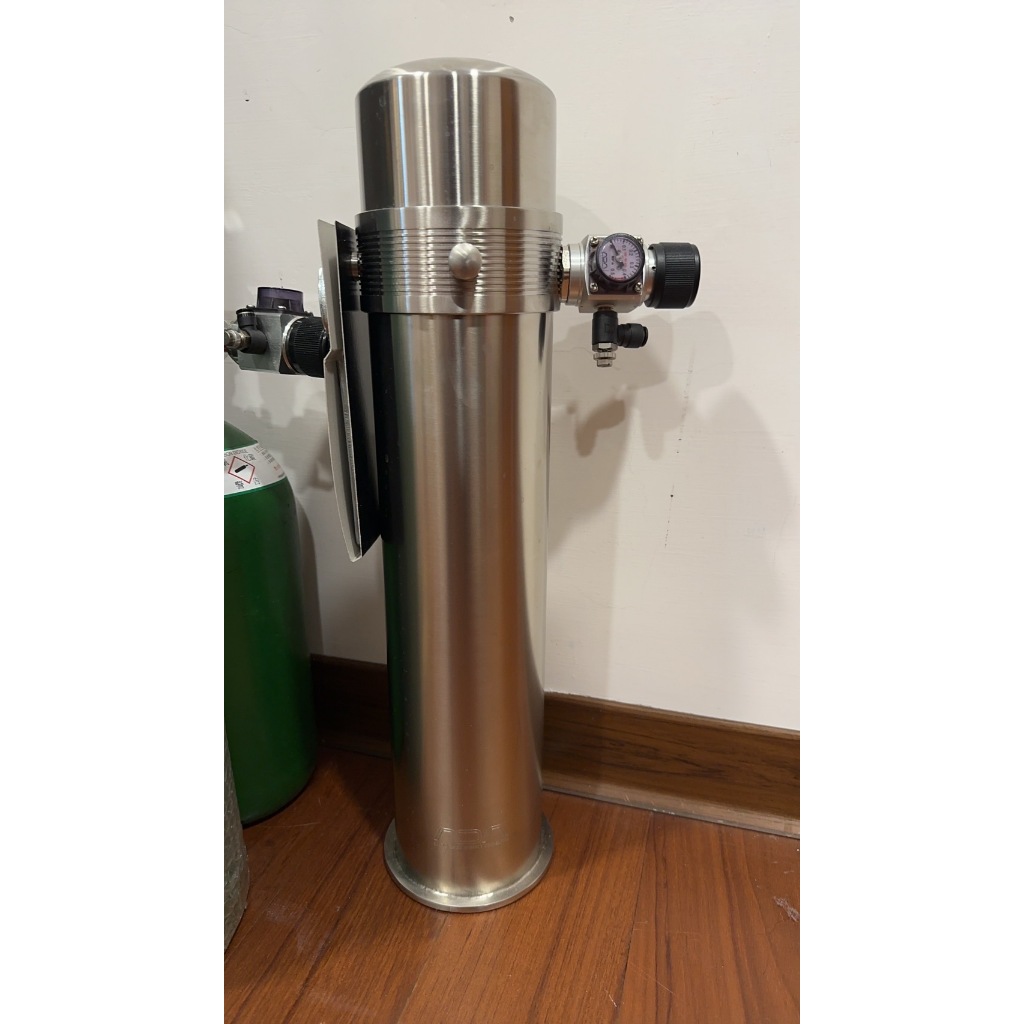 ADA CO2不鏽鋼防爆桶加鋼瓶2L＆大型鋼瓶減壓閥