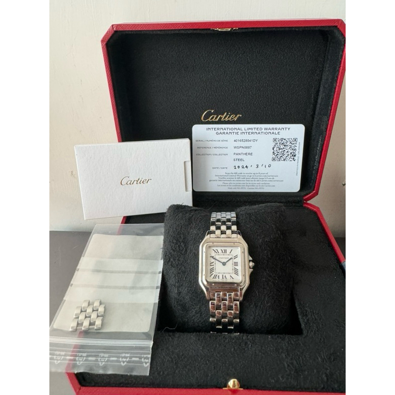Cartier /卡地亞 美洲豹 精鋼 石英 精品錶 二手99新 手錶