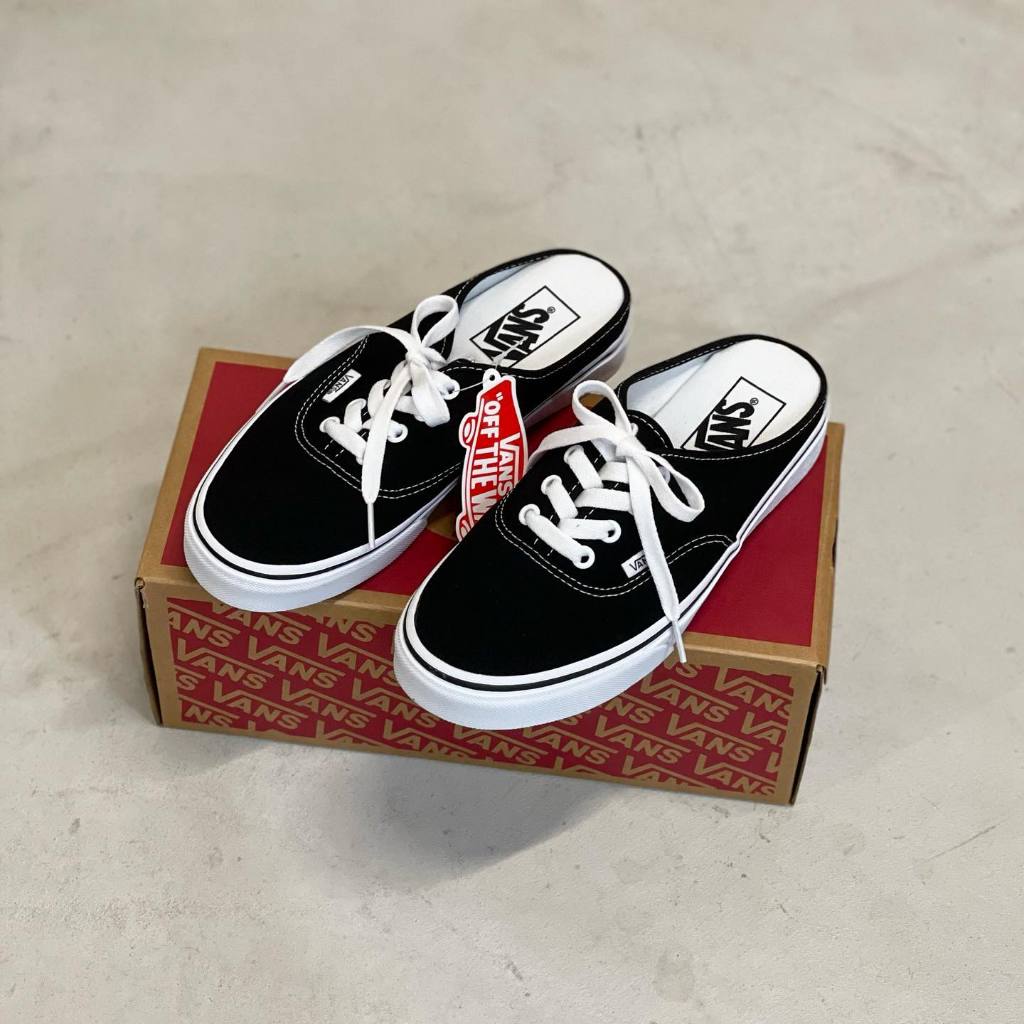 新款🔺Vans UA Authentic Mule 黑色 基本款 穆勒鞋 懶人鞋 半拖鞋 VN0A54F76BT1