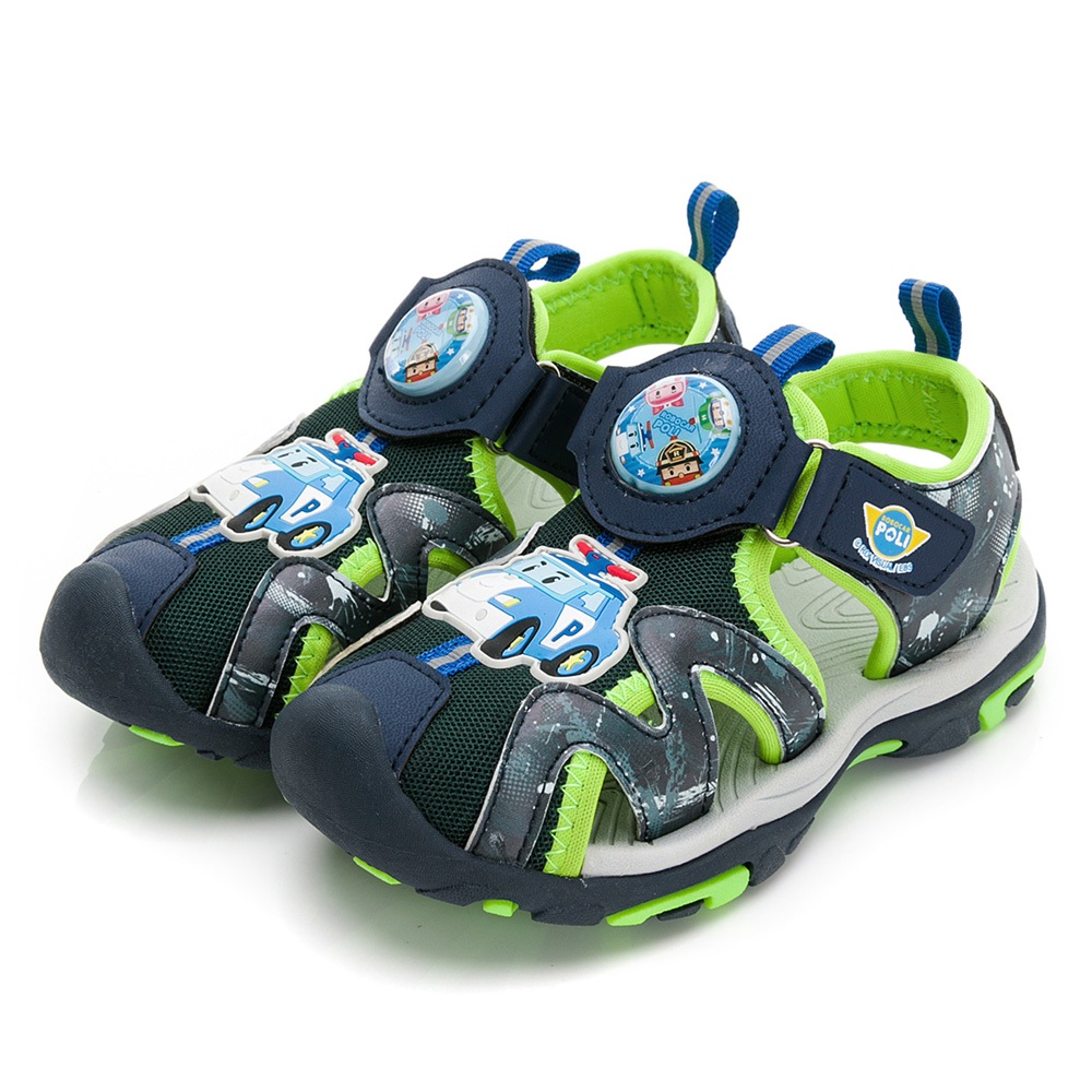 POLI poli 波力 護趾涼鞋 拖鞋 童鞋 LED運動鞋 閃燈鞋  男童 鞋 韓國 正版