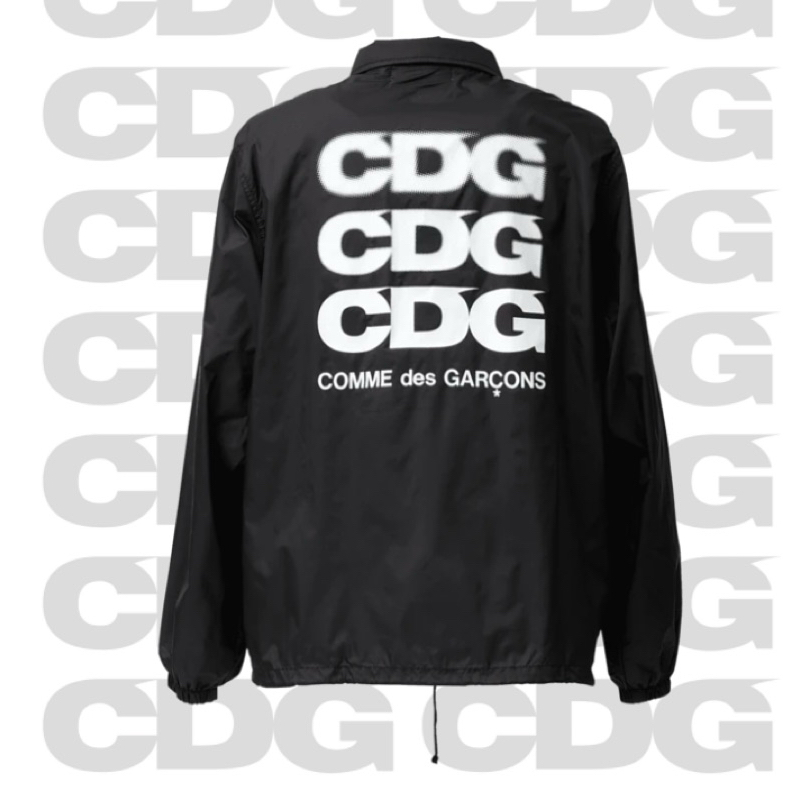 CDG COMME des GARÇONS 尼龍教練外套 (Size:L)