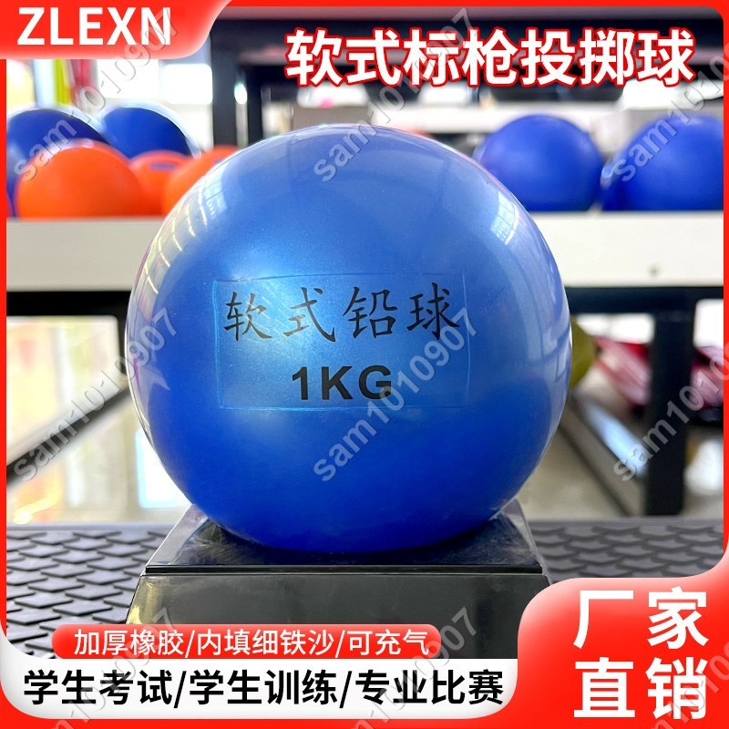 十三月🎄小學訓練藍色軟式5kg標投擲球實心球200g6kg鉛球軟式鉛球考試專用🌈sam1010907
