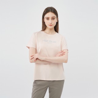GIORDANO 女裝Sorona英文印花短袖上衣【七色任選】05324254