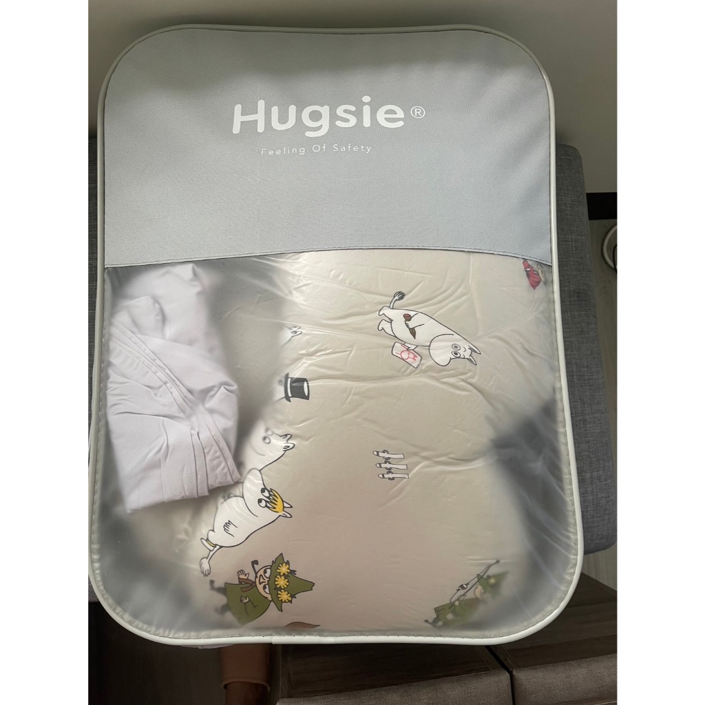 (體積過大 下單前先詢問)Hugsie美國棉孕婦枕 近全新 嚕嚕米枕套