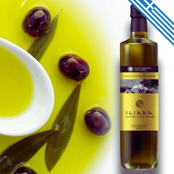 希臘 ILIADA 克里特島 特級冷壓初榨橄欖油 500ML，頂級橄欖油產區 ，P.D.O純種橄欖認證