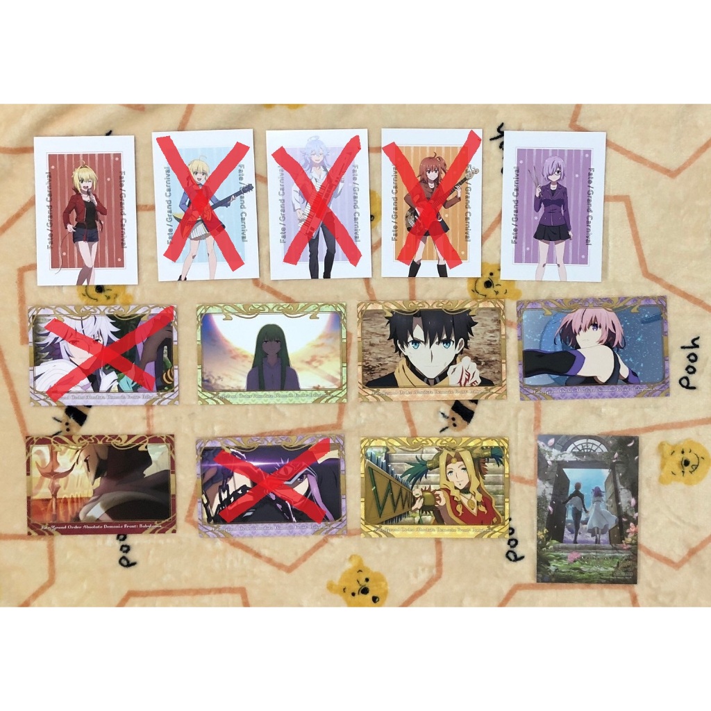 Fate/Grand Order Fate/Grand Carnival Fate/stay night 明信片