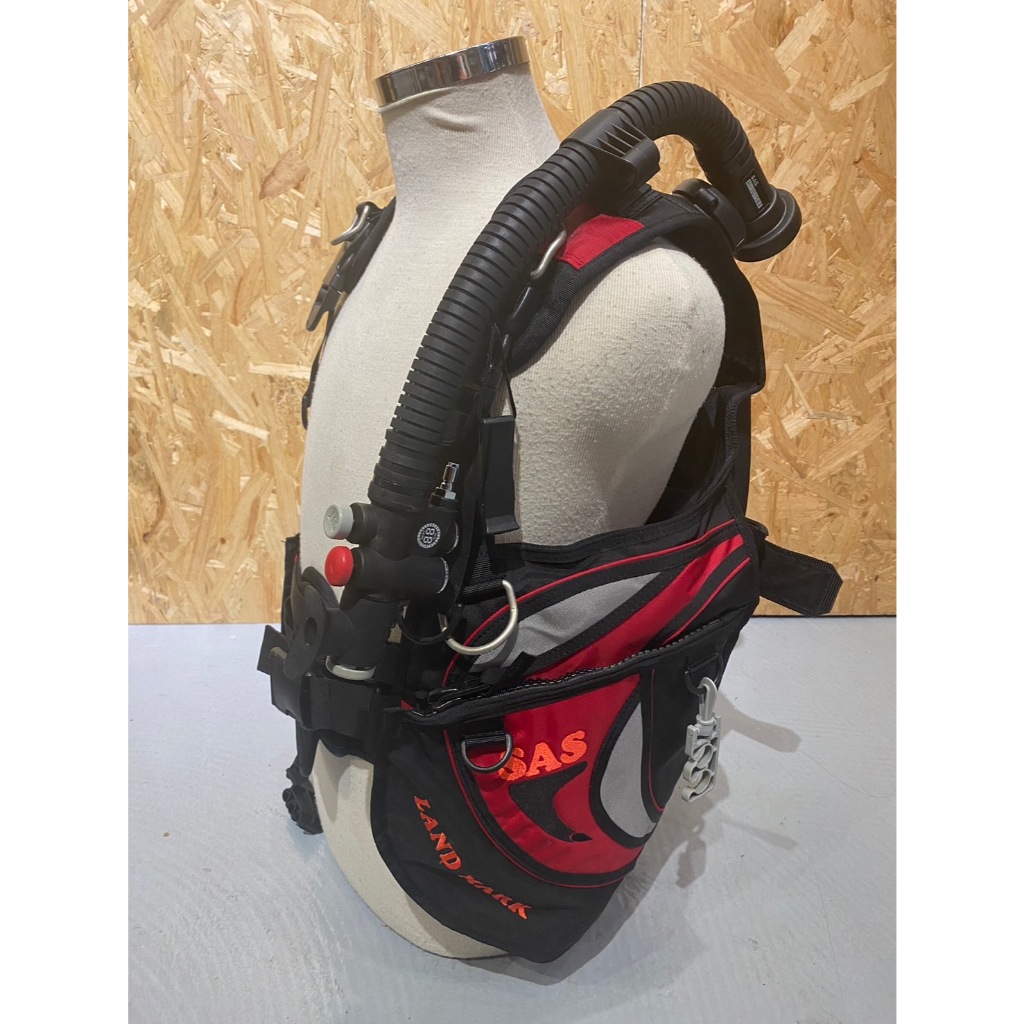 SAS ランドマークUT BC浮力調整ジャケット Sサイズ レッド SAS BCD的