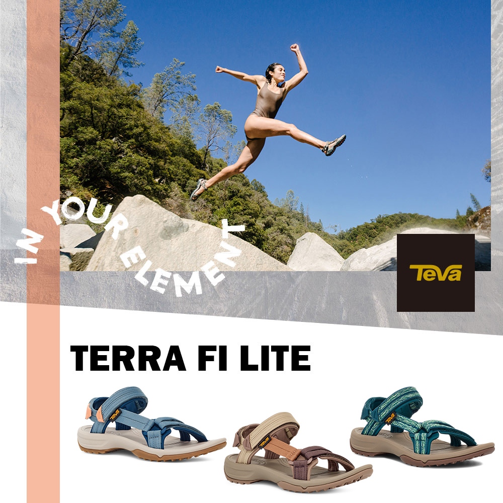 【TEVA】女涼鞋 水陸機能涼鞋/雨鞋/水鞋-Terra Fi Lite 組合 (原廠)