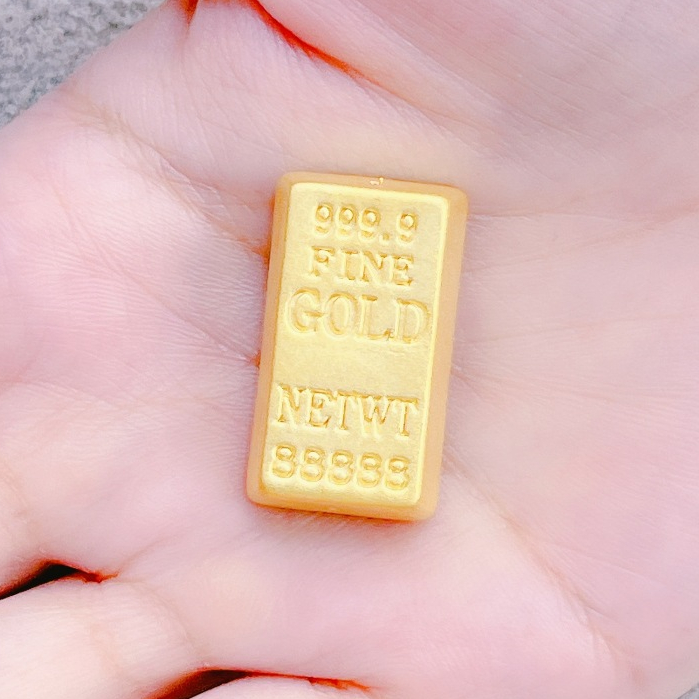🧧銘峰銀樓🧧 純金9999  霧面金塊造型 大小款 黃金擺件