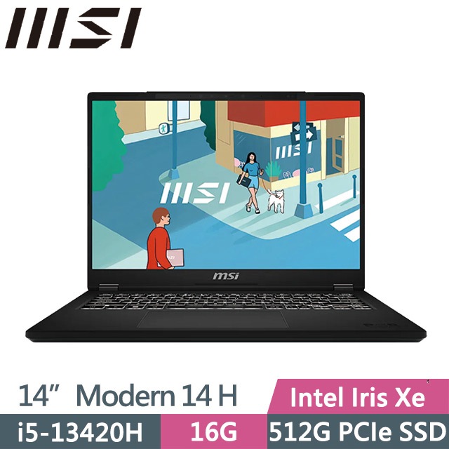 私訊問底價MSI 微星 Modern 14 H D13MG-019TW 14吋i5商用筆電