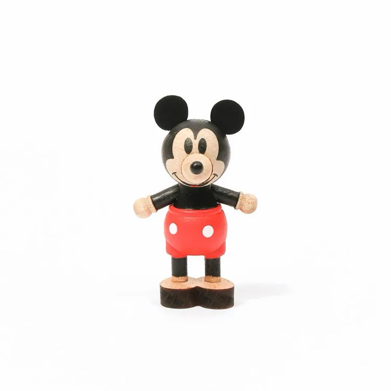 【米老鼠、米奇、米妮】米奇 米妮木 公仔 擺飾 迪士尼 diy零件 袖珍公仔 迷你 裝飾