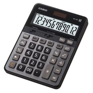 CASIO 12位元專業級計算機 DS-2B 大型顯示幕 雙重內構耐用按鍵 雙電力 防滑設計 運算符號顯示-【便利網】