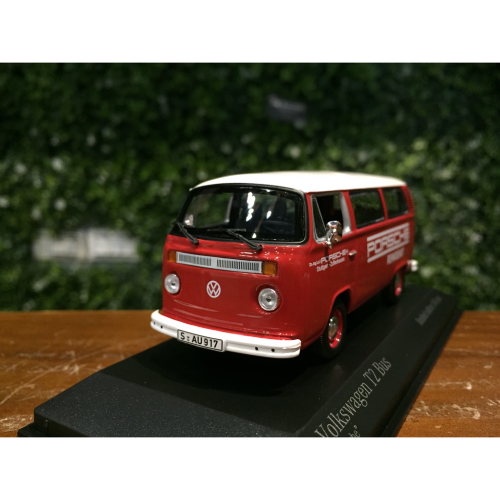 1/43 Minichamps Volkswagen VW T2 Bus Porsche 943053004【MGM】