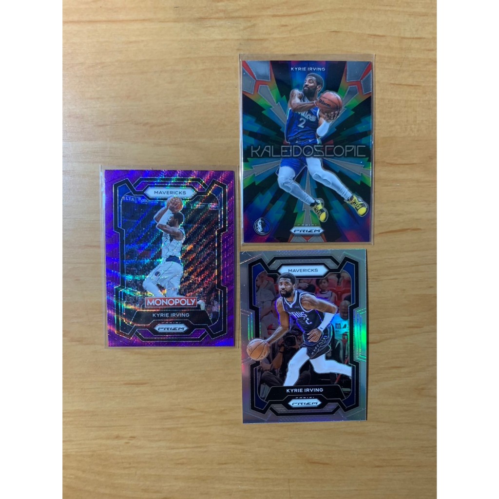 三張 Kyrie Irving Prizm 銀亮 NBA 球員卡 特卡 球星 出清 限量 獨行俠