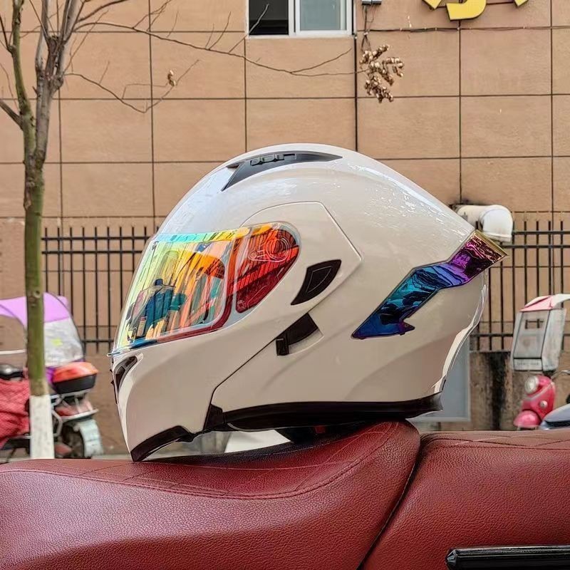 爆款熱銷 ORZ 機車安全帽 炫酷全罩式頭盔 DOT安全認證 汽水可樂帽 高清防紫外線雙鏡片 Z7MO