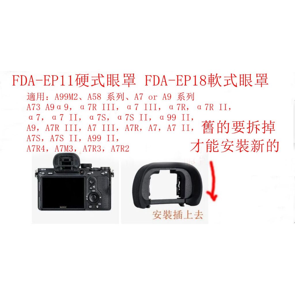 台南現貨for SONY副廠 FDA-EP18 軟式眼罩A9 A7R3 a7m3 A99M2 A99II α7II