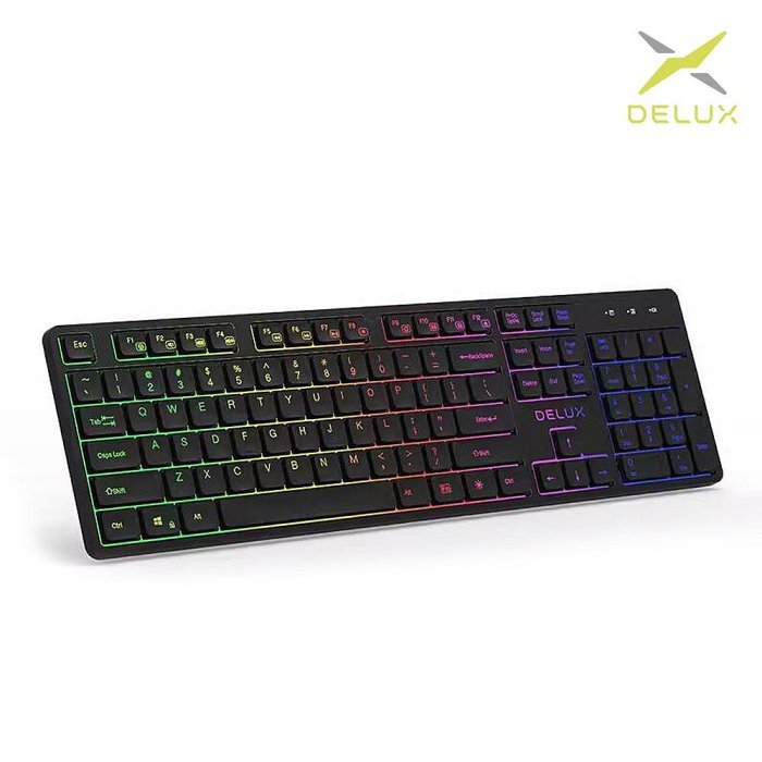 DeLUX SK800GL 無線靜音鍵盤 辦公鍵盤 台灣專用版 中文注音 倉頡 大易輸入法