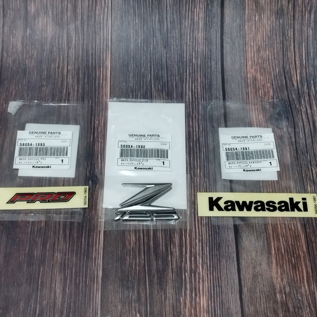 Kawasaki Z125/Z125PRO 原廠貼紙56054-1992/56054-1991/56054-1993