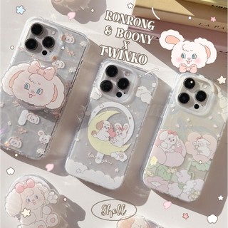 Twinko💗[CA1762]趙露思最愛插畫家Ronrong聯名*兔兔高品質貝殼殼/IMD內印刷/貝殼磁吸殼i17 16