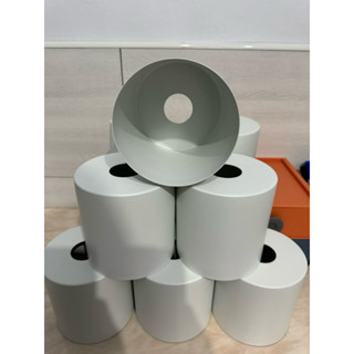 E27通用型鐵藝燈罩 直筒型 工業風 loft 螺旋燈泡 led 遮光 防眩 烤漆白 金屬