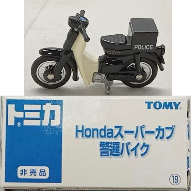 TOMY TOMICA 舊藍標 非賣品 19 HONDA super cub警邏 POLICE 警察 警車 摩托車 機車