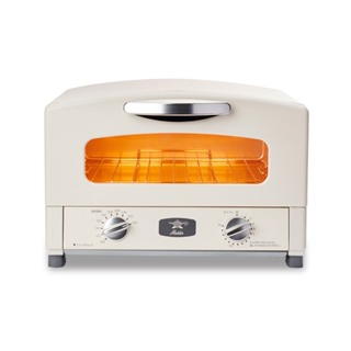 【日本 Sengoku Aladdin 千石阿拉丁】「專利0.2秒瞬熱」2枚燒復古多用途烤箱 白色 AET-GS13T-