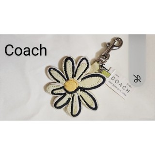 《COACH 蔻馳》✨️全新✨️OLD COACH (VINTAGE COACH) 附標籤黃綠色小花 吊飾鑰匙圈