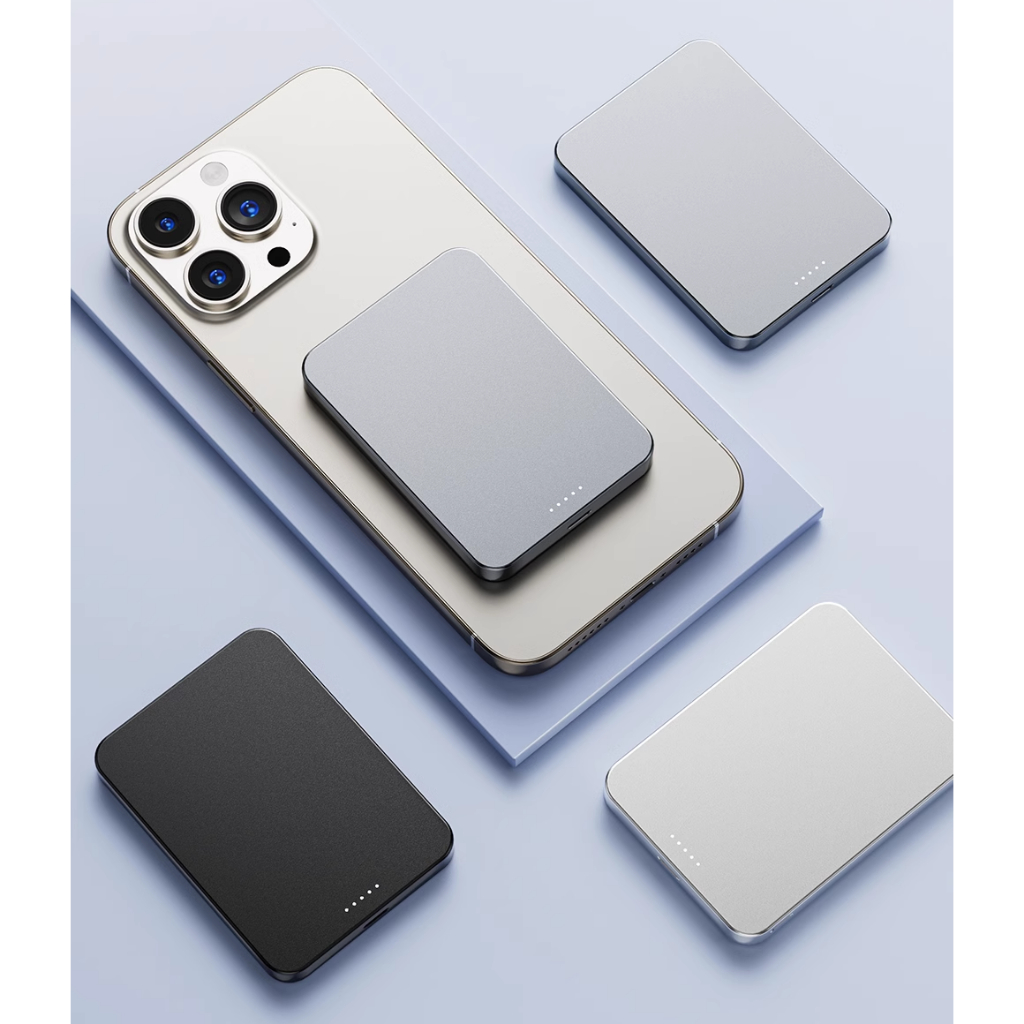 SUIDDY 新款2024 超薄磁吸行動電源 Magsafe無線快充小型便攜式迷你適配蘋果iphone15/14