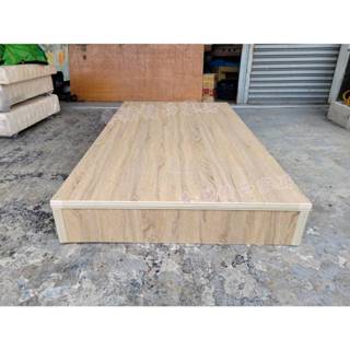 香榭二手傢俱*全新品 梧桐橡木色 單人加大3.5x6.2尺床箱-三分板全封底-床底-單人床-床架-床組-床板-單人床框