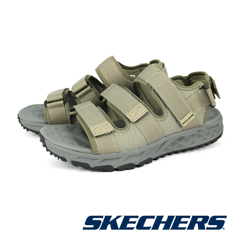 【SKECHERS】 男  休閒系列 涼拖鞋 ESCAPE PLAN TRAIL SANDAL-237586-灰色TAN