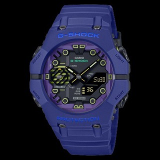 []錶子$行頭[] CASIO 卡西歐 G-SHOCK 科幻未來系列 藍芽雙顯腕錶-神秘藍(GA-B001CBR-2A)