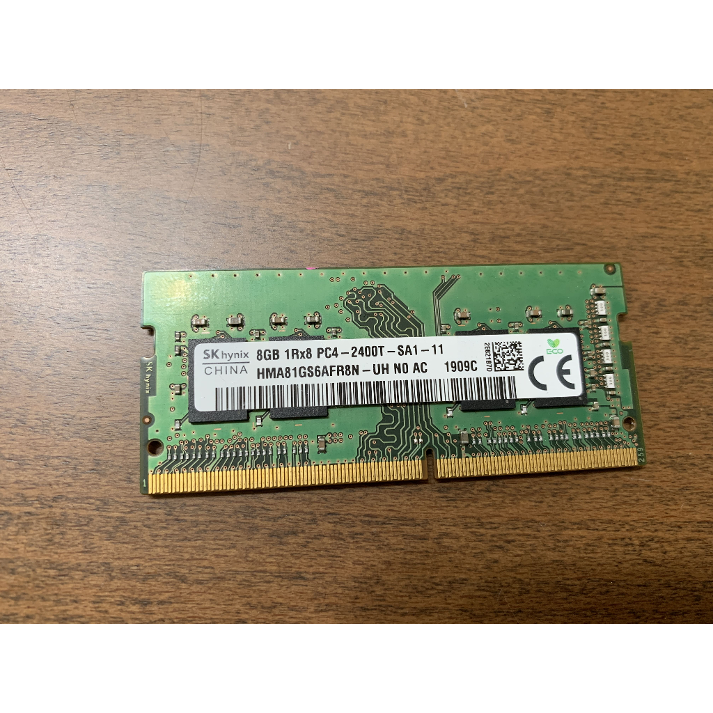 Hynix 海力士 DDR4 8GB 1Rx8 PC4-2400T 筆電記憶體