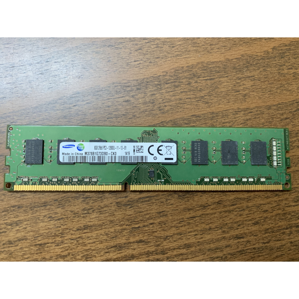 Samsung 三星 DDR3 8GB 2Rx8 PC3-12800U-11-13-B1 桌機記憶體