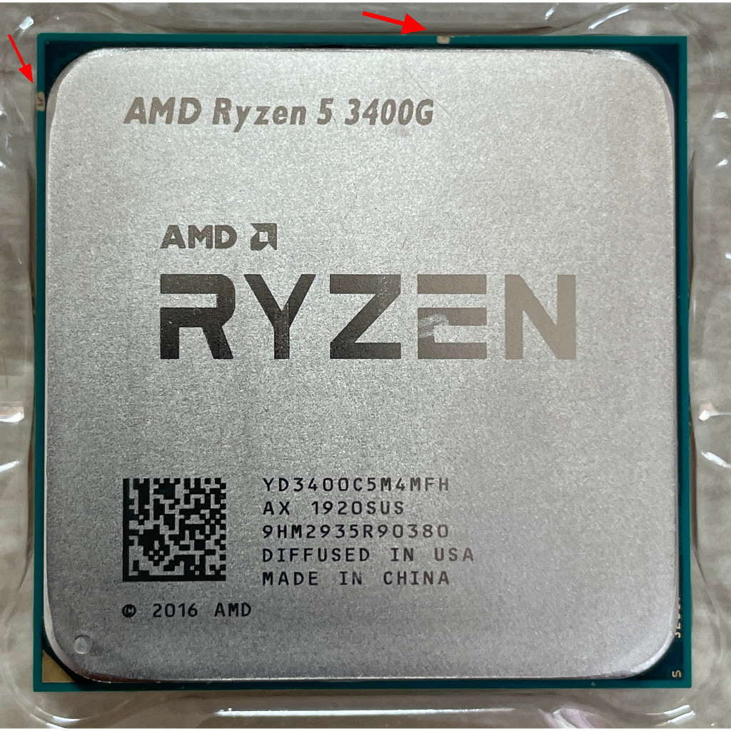⭐️【AMD Ryzen 5 3400G 4核8緒】⭐ 瑕疵品/R5 3400G/VEGA 11內顯/保固三個月