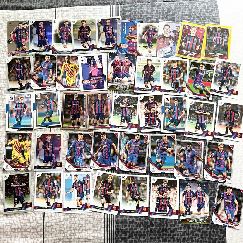 ⚽️ （44卡） 巴薩 FC Barcelona Set 球員卡 足球 足球卡 Panini Topps