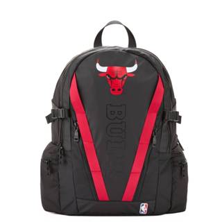 NBA 前側飾條 防潑水 後揹包 公牛隊 3355174320 黑色
