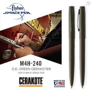 【史瓦特】Fisher Space Pen綠色按壓式太空筆(M4H-240)/建議售價:1200.