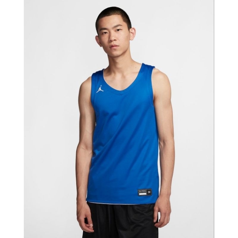 [8折出清] NIKE JORDAN BASKETBALL TANK 飛人 雙面 運動背心 藍 AR4318-494